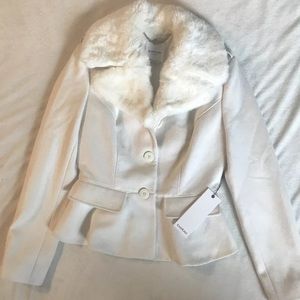 White Bebe coat
